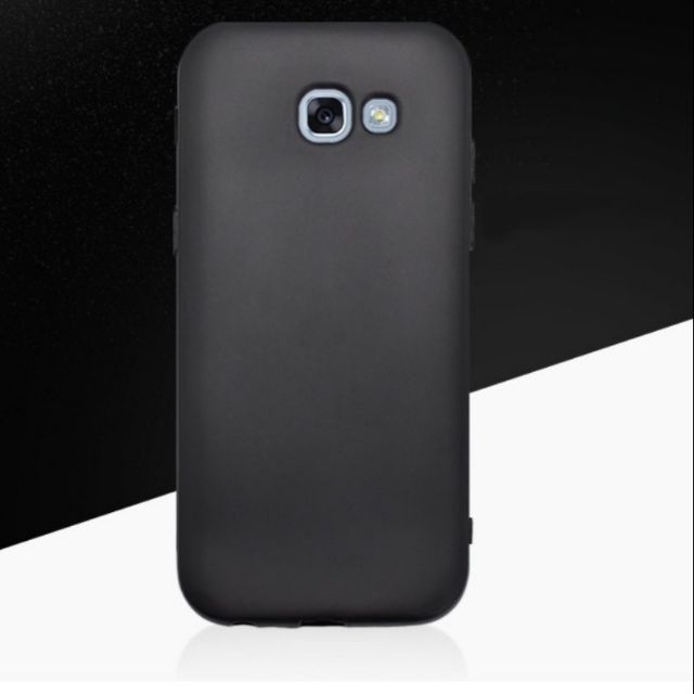 Ốp lưng Ou Case cho samsung A5 2017 silicon dẻo màu (đen-xanh)