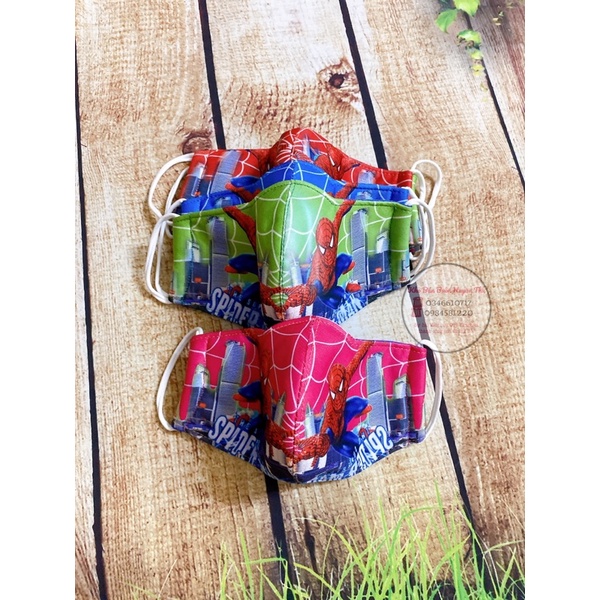 (Siêu sale) Khẩu trang siêu nhân người nhện cho bé trai