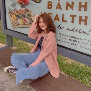 Áo Blazer màu hồng