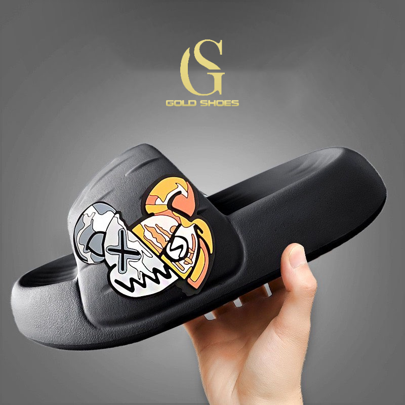 Dép bánh mì Unisex Nam- Nữ, Mẫu Dép Lê Cao Cấp NEW 2022 MSP 8013 GẤU