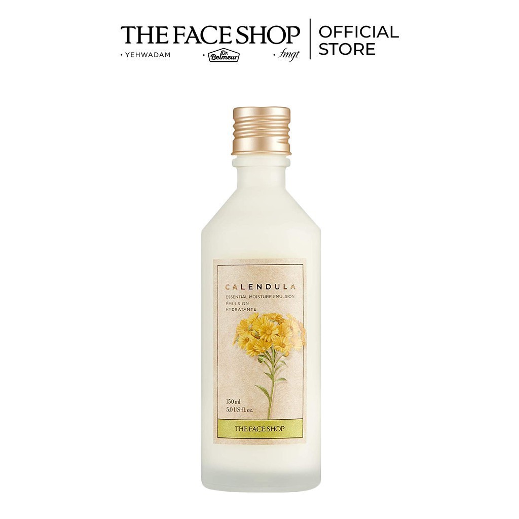 (HSD-01/10/22) Sữa Dưỡng Làm Dịu Da TheFaceshop Calendula Essential Moisture Emulsion 150ml