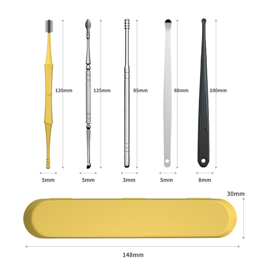Set 7 dụng cụ lấy ráy tai hai đầu mềm mại C7G4