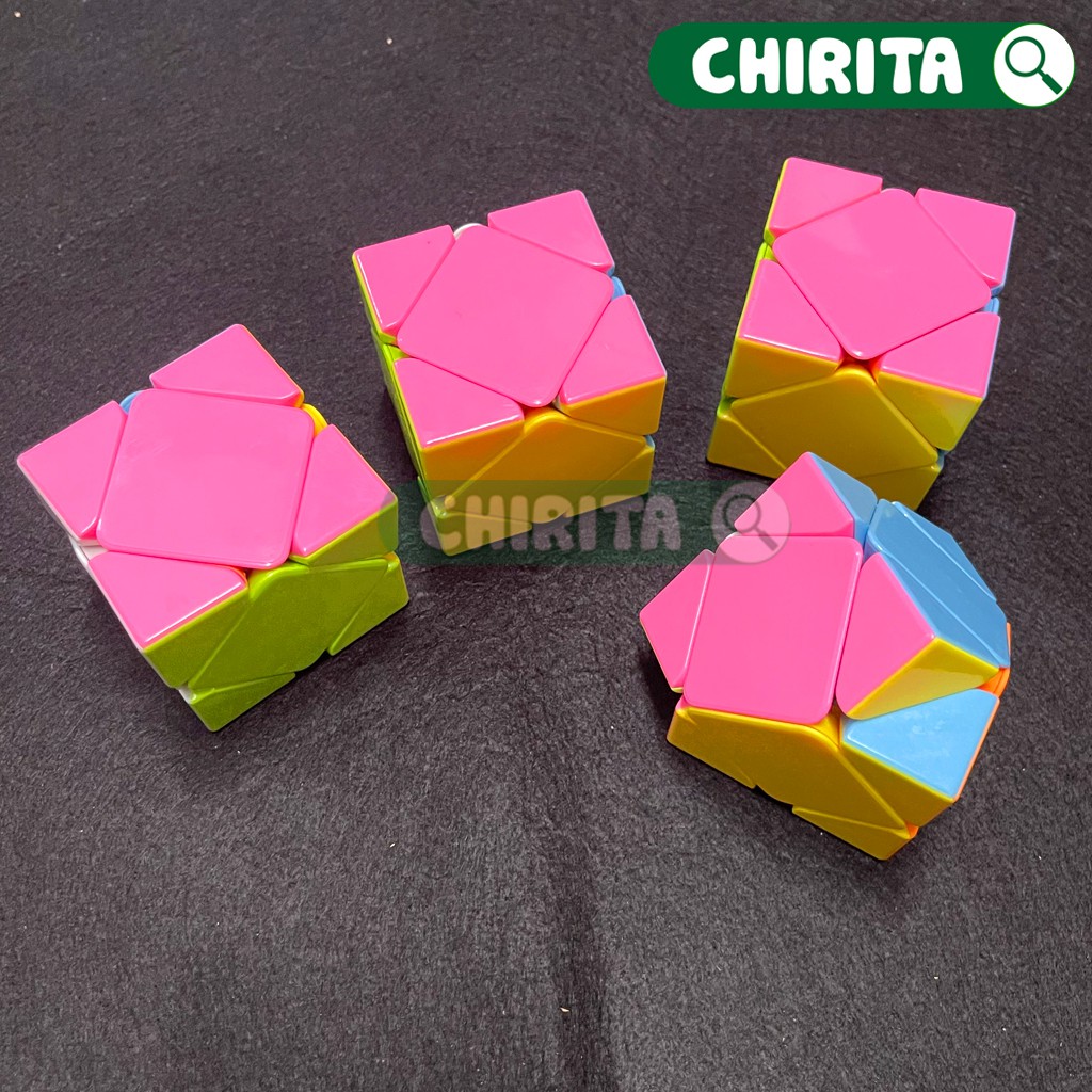 Rubik Biến Thể SKEWB New Color (MẶT HỒNG) - Cục Rubik Giá Rẻ Xoay Trơn Mượt, Đồ Chơi Trẻ Em CHIRITA