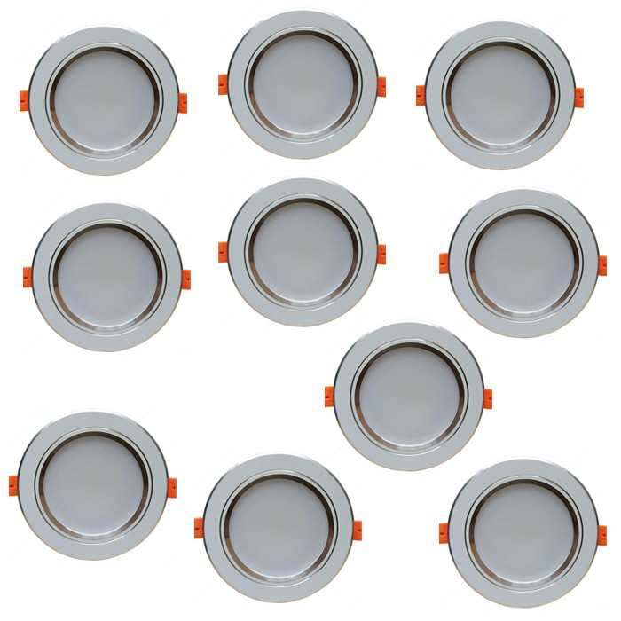 Combo 10 Đèn led âm trần 7W Downlight 3 màu ánh sáng