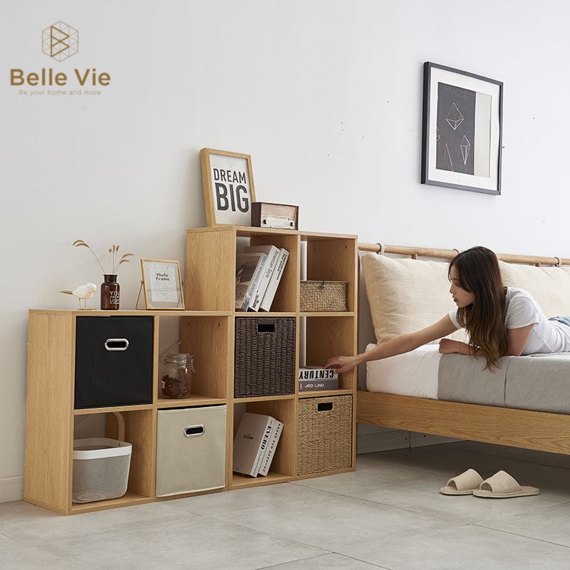 Kệ Tổ Ong Gỗ BELLEVIE Giá Sách 2-3-4 Tầng, Tủ Đựng Đa Năng Thiết Kế Lắp Ráp, Tiện Lợi Phù Hợp Mọi Không Gian