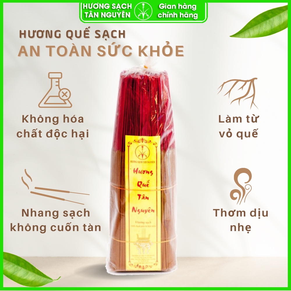 Nhang quế Tân Nguyên, quế cây, hương quế sạch 100% thiên nhiên an toàn sức khỏe túi 1kg