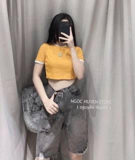 🌪Quần Jeans Ngố Xám Rách