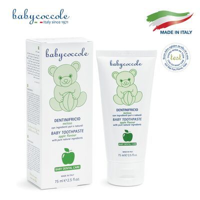 Kem đánh răng Babycoccole cho bé 75ml dịu ngọt dành riêng cho răng sữa cho bé từ 1 tuổi - Herbaby