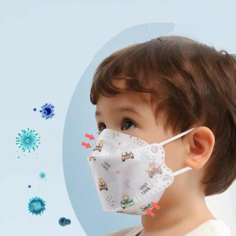 10 TÚI KHẨU TRANG TRẺ EM KF 94 HÌNH CÁ CHO BÉ