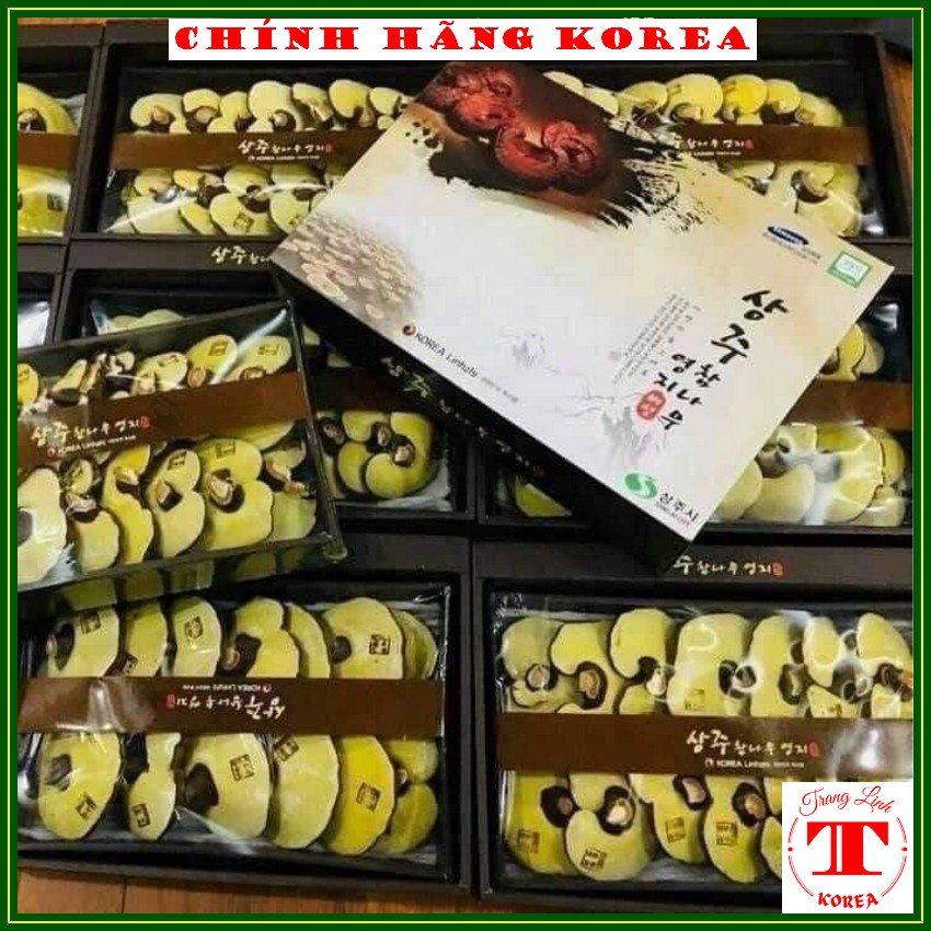 Nấm linh chi hàn quốc SANGJU CITY thượng hạng, hộp 1kg - Thải độc gan, thanh lọc cơ thể, phòng ung thư - tranglinhkorea