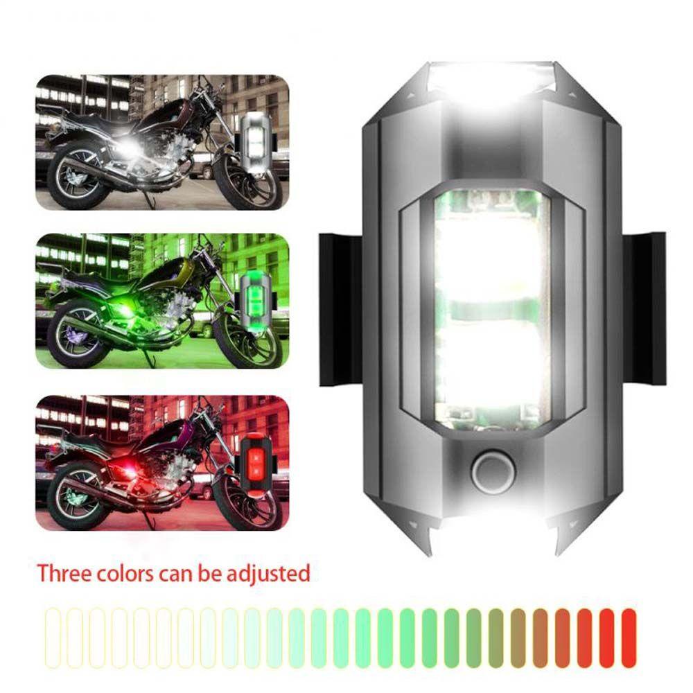 Đèn LED Nhấp Nháy Có Thể Sạc Lại Cảnh Báo Ban Đêm Cho Xe Máy / Xe Đạp