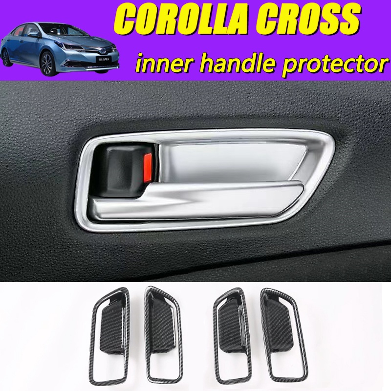 Khung Dán Tay Nắm Cửa Bên Trong Bằng Sợi carbon Cho toyota corolla cross toyota