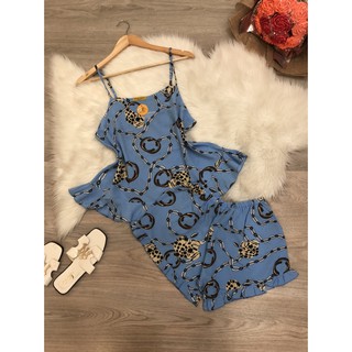 Bộ đùi lụa 2 dây thời trang