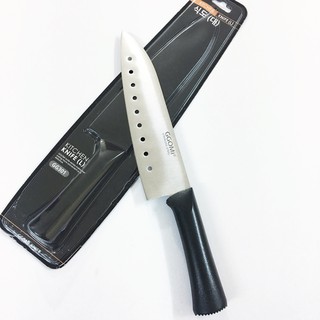 Dao thái nhà bếp có lỗ gg301 xuất xứ hàn quốc, thép không gỉ dài 32.5cm