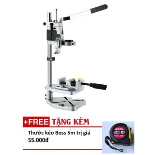 Chân đế máy khoan có kèm thêm Ê tô kẹp AM6102B (tặng kèm phụ kiện và thước dây 5m BOSS)