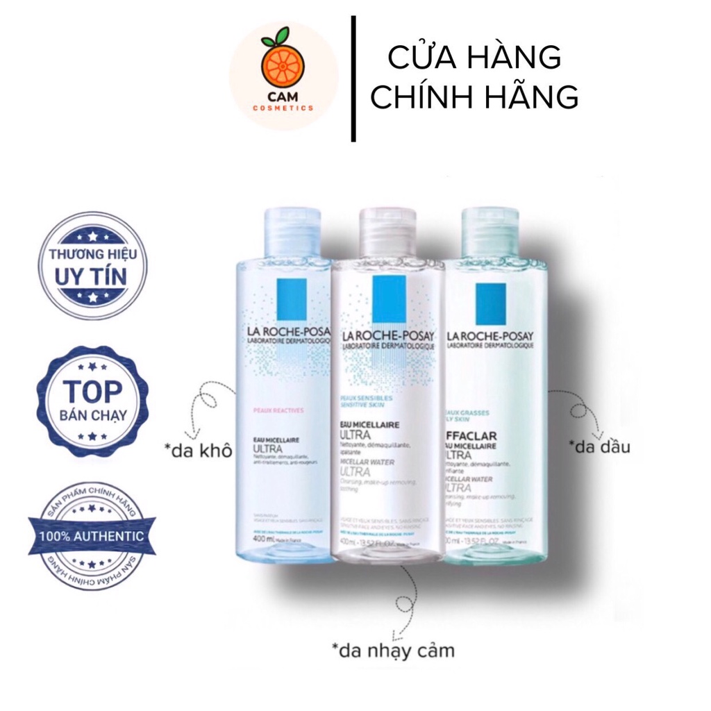 Nước tẩy trang La Roche- Posay Eau Micellaire Ultra (400ML)