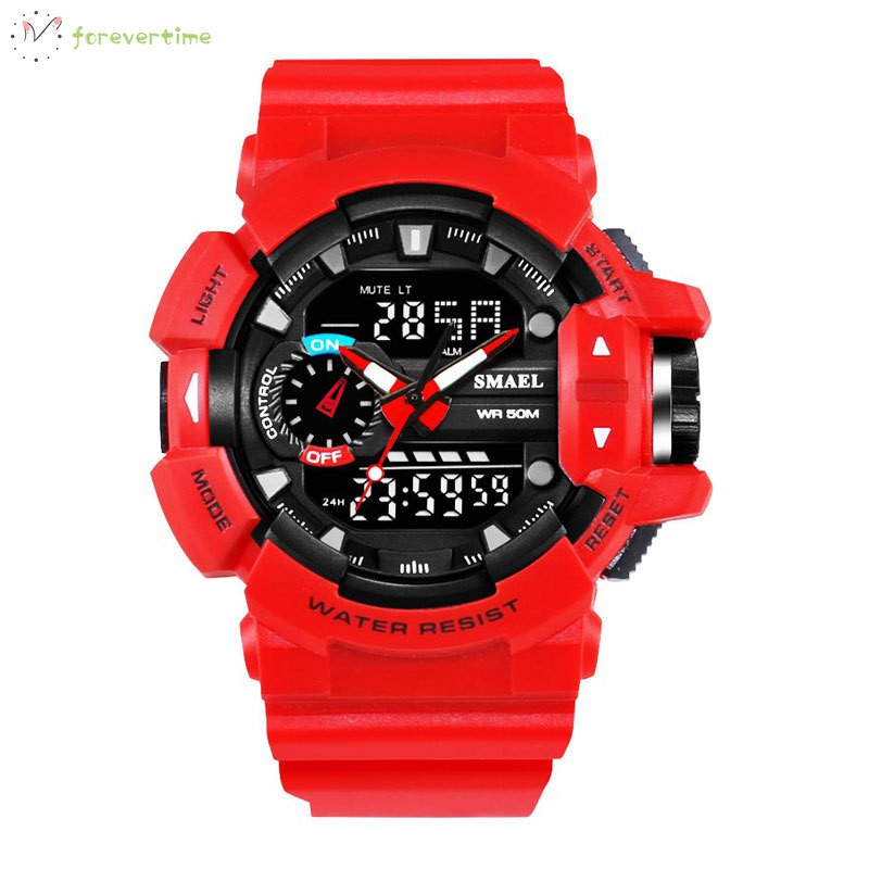 ☞ Phụ kiện trang sức☜ Sport Watch LED Digital Watches 50M Waterproof Multifunctional Wristwatch with Alarm Clock Date