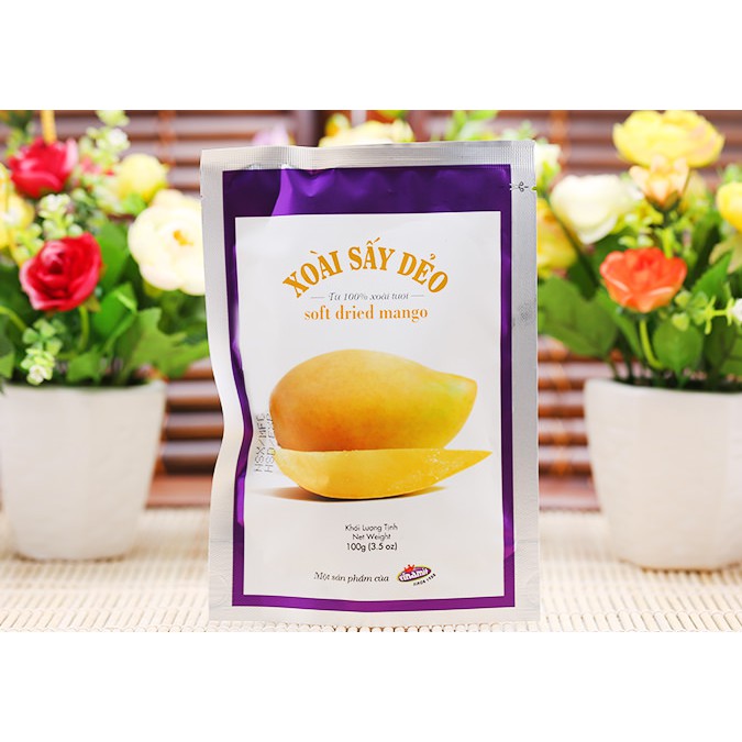 Xoài Sấy Dẻo VINAMIT gói 100g (đặc sản Việt Nam)