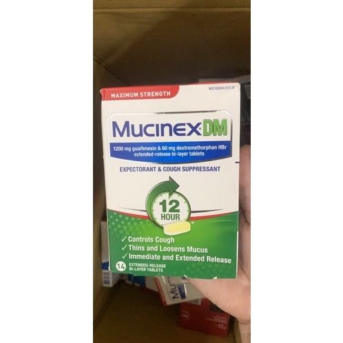 viên uống giảm ho Mucinex DM 14 viên