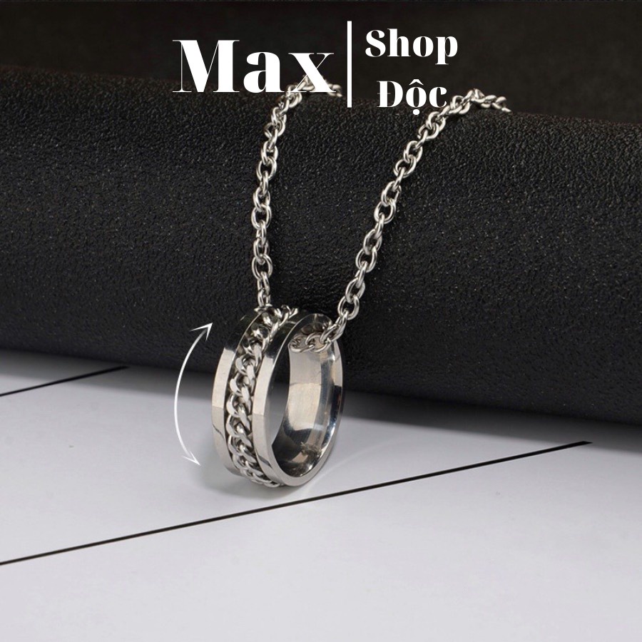 Dây Chuyền Vòng Cổ Vòng Tay Nam Nữ Unisex Dây Chuyền Màu Bạc Titan Đẹp Phụ Kiện Thời Trang - Vòng Cổ TIN - Maxshopdoc
