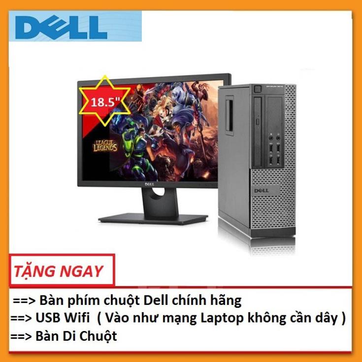 Bộ máy tính đồng bộ Dell optiplex I3 / i5 / i7 , Ram 4G , SSD 120G / 240G  - Màn hình Dell 19 inch chính hãng