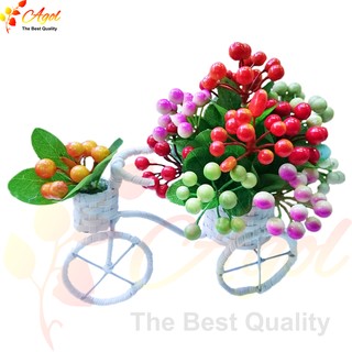 xe hoa trái cây giả loại nhiều màu sắc tươi mới