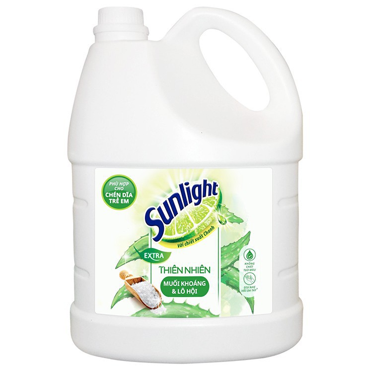 Nước Rửa Chén Sunlight Can 3,6kg / 3,8kg