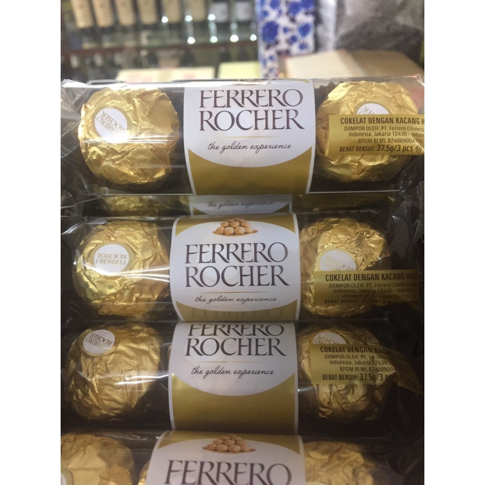 Socola Ferrero Rocher 12.5g : HSD 5/2022
