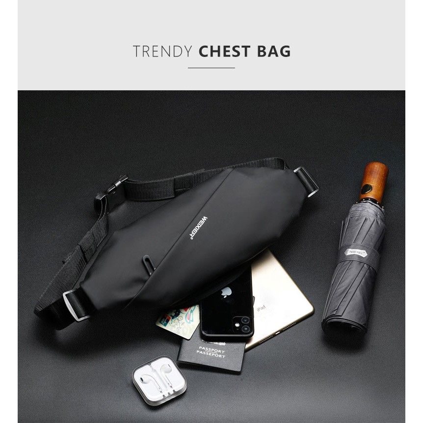 [Mã TONGMLS10 giảm 10K ] Túi đeo chéo thể thao nam cao cấp Weixier chất liệu vải Kate Ford- chống nước chống xước | BigBuy360 - bigbuy360.vn