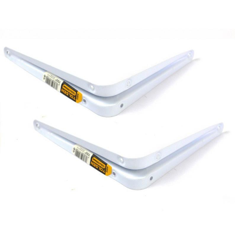 Real | TSE | Lô 2 Cái Giá Để Kệ / Êke Chữ L Màu Trắng ( 75mm - 300mm ) Tolsen