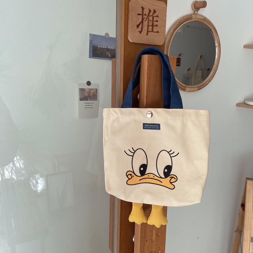 Túi tote vải canvas hình con vật siêu hot