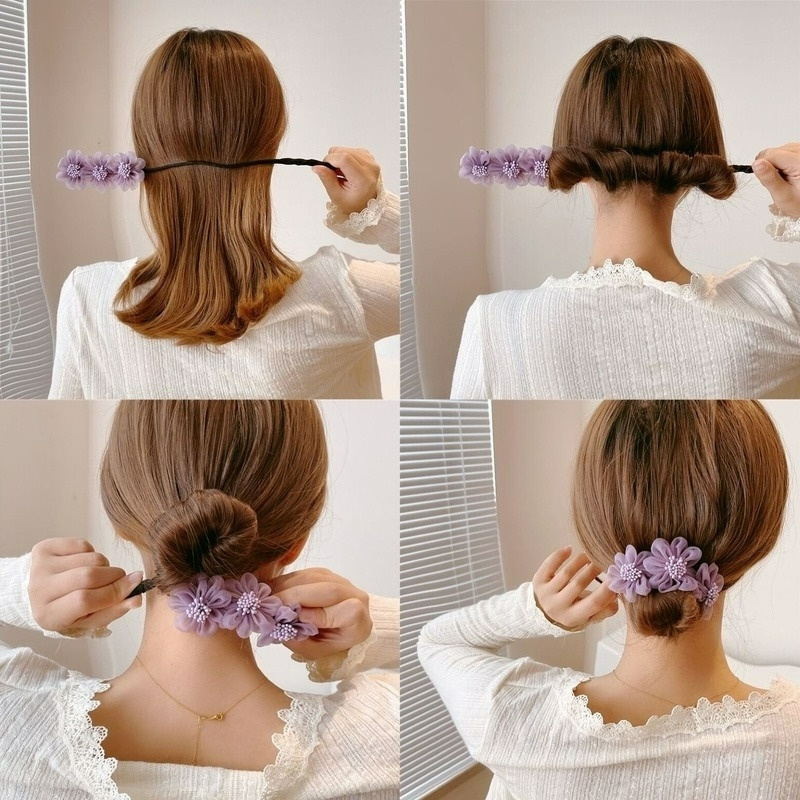 Trâm Cài Tóc Hình Hoa Nhiều Màu Sắc Phong Cách Retro Hàn Quốc Thời Trang Cho Nữ