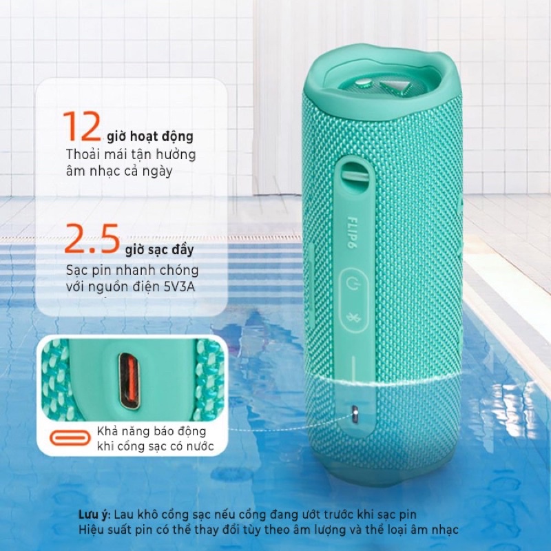 Loa bluetooth JBL Flip 6 chính hãng PGI - Bảo hành 1 năm
