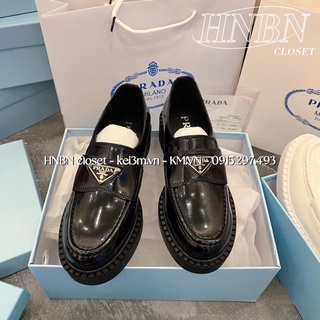 (Thanh lí nghỉ bán xả lỗ) Giày moca Prada đen size 35&39