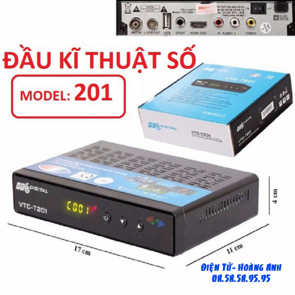 Đầu thu kỹ thuật số DVD -T2. VTC T201- giá tốt