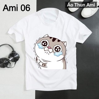 ⚡️FREESHIP⚡️Áo Thun Mèo Ami Bụng Bự 2
