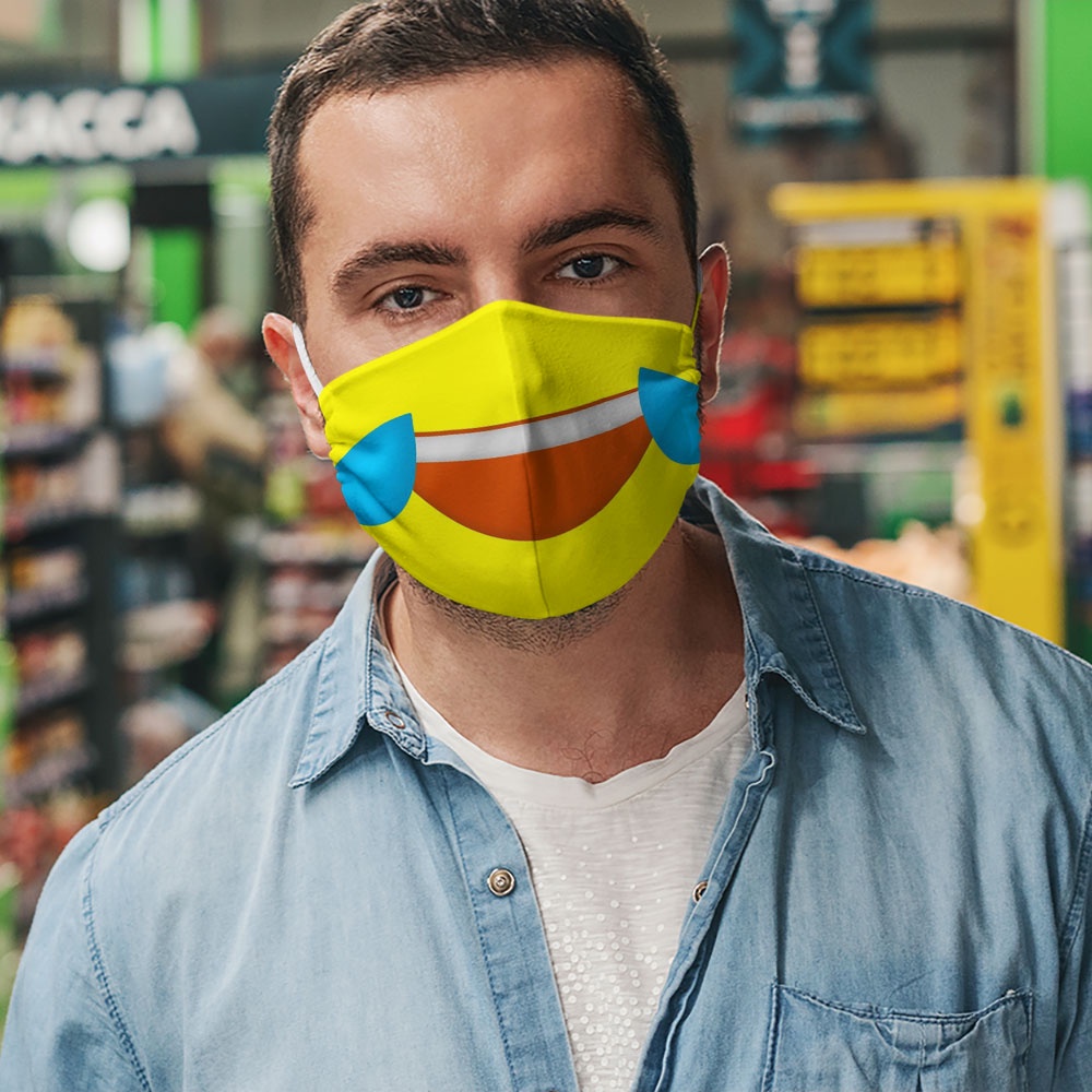 Khẩu trang dễ thương thú cưng hoạt hình trẻ em cho bé đáng yêu Mặt Cảm Xúc EMOJIS CARTWELL thời trang unisex ngăn bụi mị