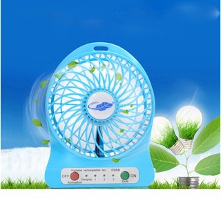 Quạt mini cầm tay - quạt 3 tốc độ có đèn q01