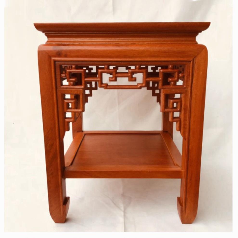 Đôn vuông gỗ Hương mặt 30cm cao 40/50/60/70/80cm