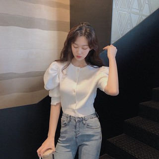 Áo len nữ tay bồng freesize