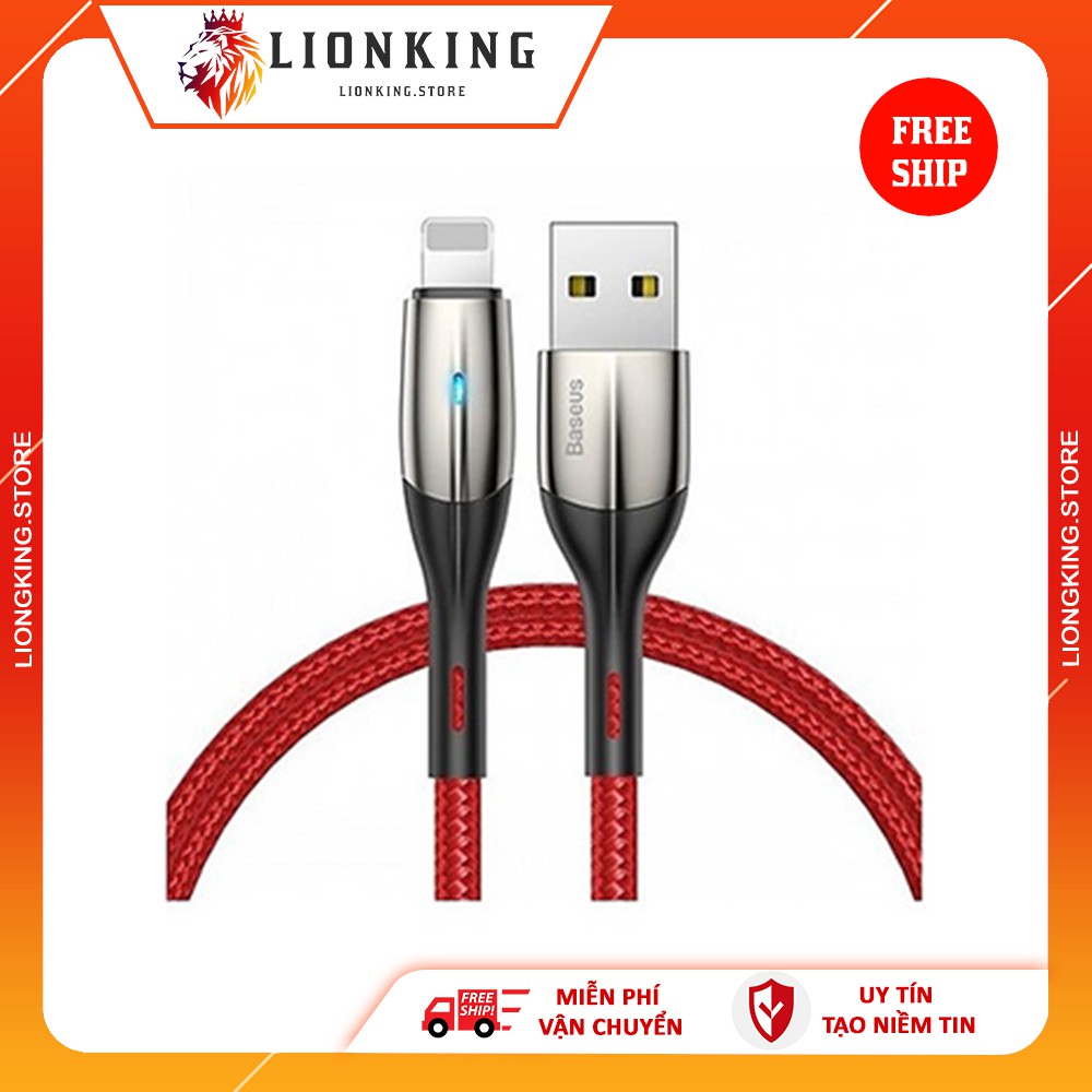 Cáp sạc nhanh ⚡FS50K⚡Baseus CALSP-B09/CALSP-B01 có đèn báo cổng USB 2.4A sạc cho IPXR XS Max 11 11 Pro Max
