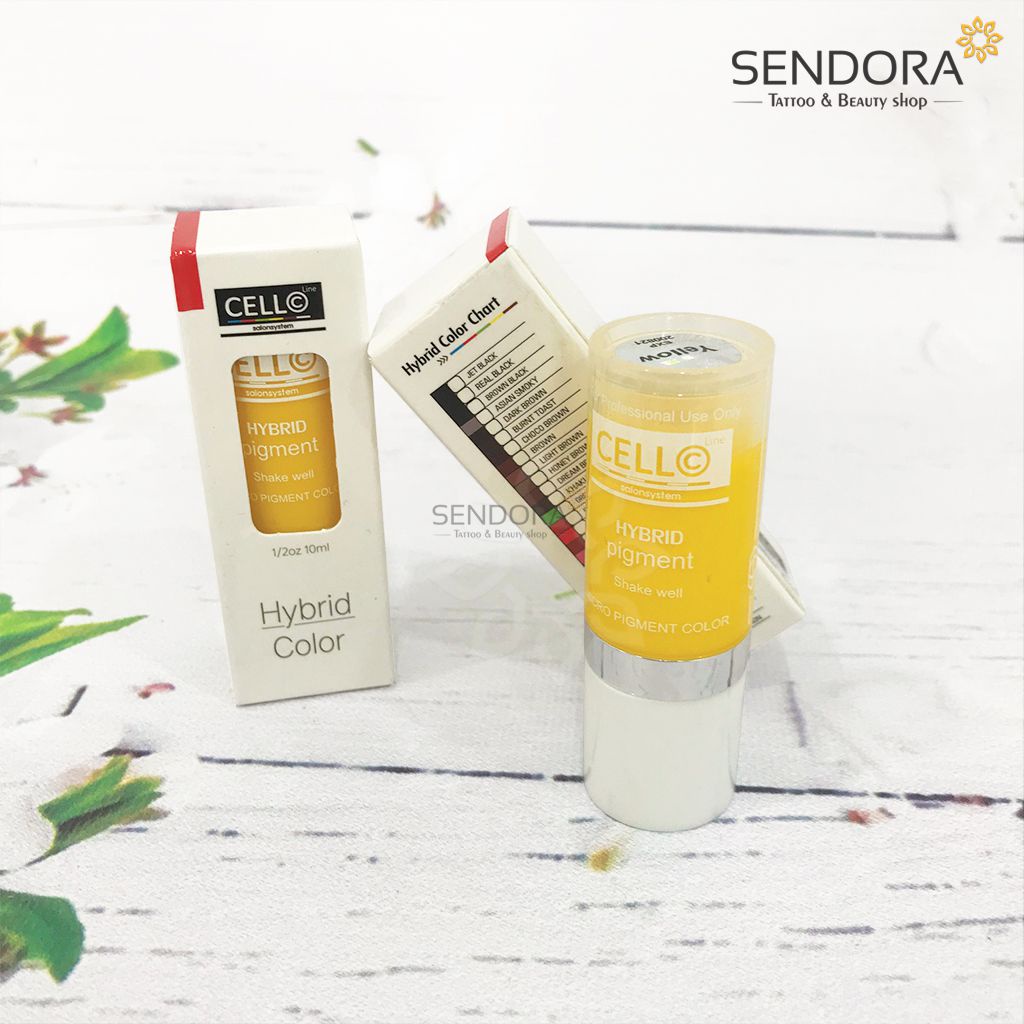 Vàng Chanh Cello Cam Kết Chuẩn Hàn Quốc, Mực Phun Xăm DCPX