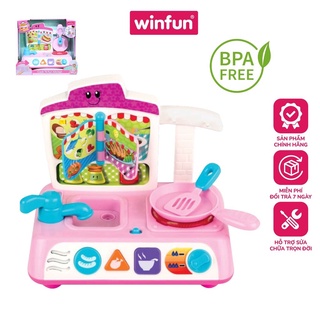 Bộ đồ chơi nấu ăn - nhập vai đầu bếp tài ba Winfun 0755G: Kích thích phát triển ngôn ngữ - xã hội và sự sáng tạo cho bé