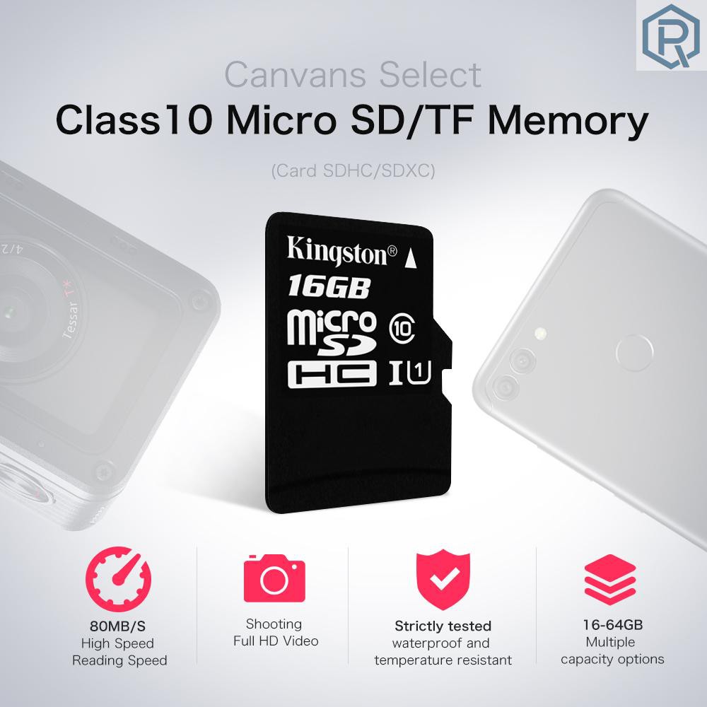 Thẻ Nhớ R Kingston Class 10 8gb 16gb 32gb 64gb Microsdhc Tf 48mb / S Maximal