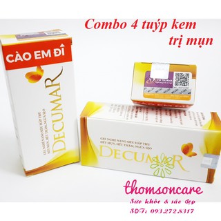 Decumar - Hết mụn hết thâm - Combo 4 tuýp - Chính hãng