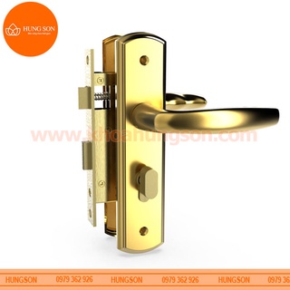 KHÓA TAY NẮM THÔNG PHÒNG ĐỒNG THAU HUY HOÀNG HC 5866 PVD