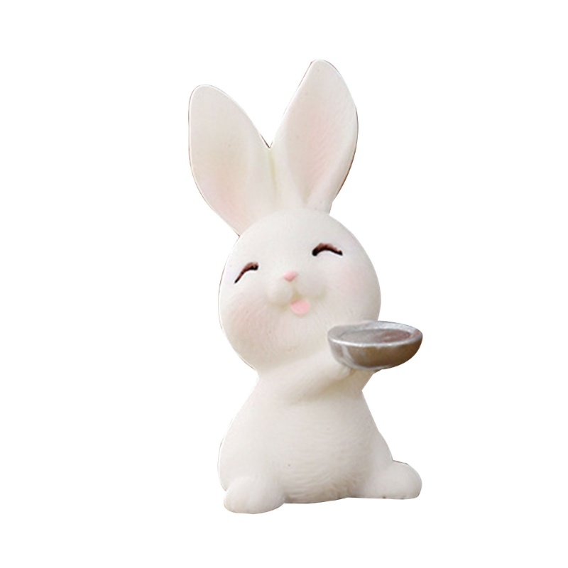 Tượng Thỏ Con Hoạt Hình Thu Nhỏ Dễ Thương Sáng Tạo Dùng Để Trang Trí