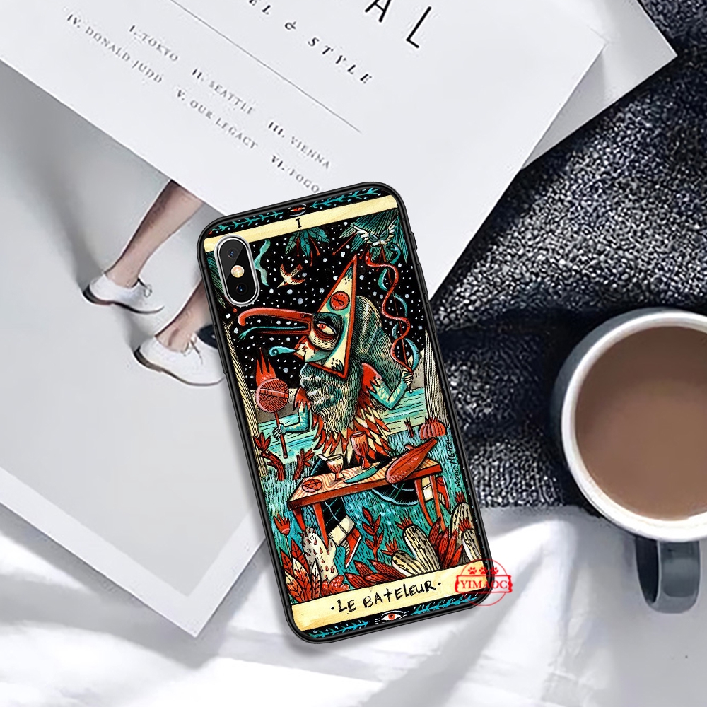 Ốp Điện Thoại Mềm Họa Tiết Bài Tarot Bí Ẩn 222c Cho Iphone Xs Max Xr X 11 Pro 7 8 6 6s Plus