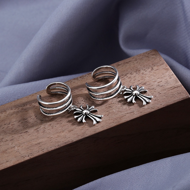 Khuyên kẹp vành tai nhiều lớp không xỏ lỗ phong cách retro cho nam và nữ