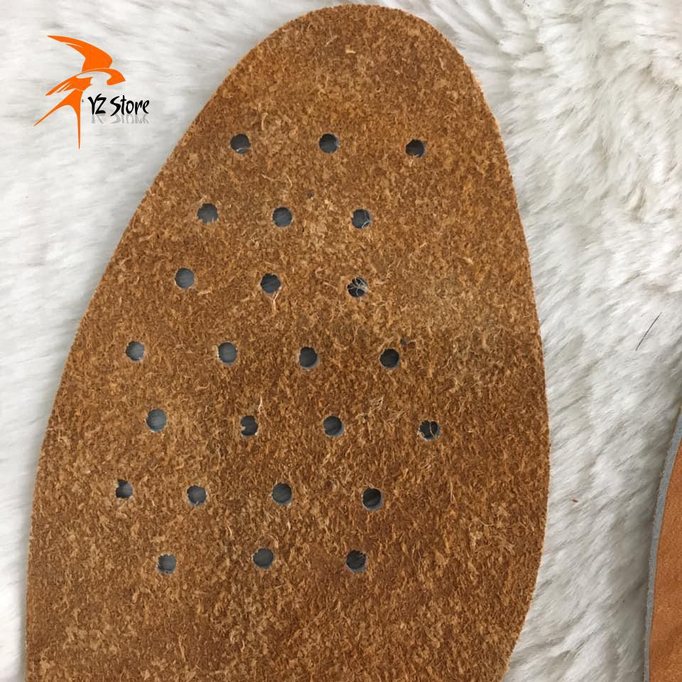 Lót giầy nam da bò 100% khử mùi hôi chân